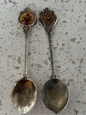 Decorative Souvenir Silver-Tone Collectible Spoons – Scotland & Australia